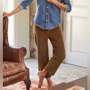 Frank & Eileen Kinsale Italian Performance Cord Pants Chestnut Brown Size 4